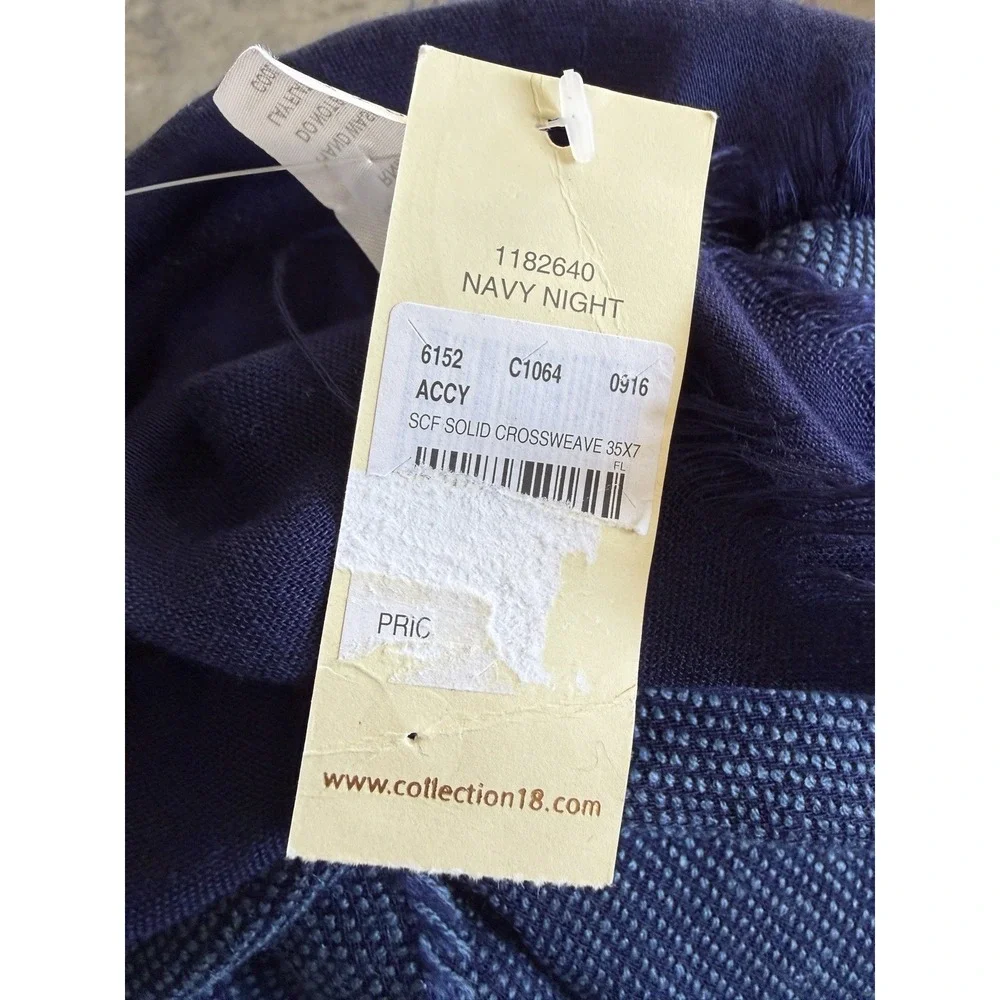 Collection 18 Blue Texture  Scarf 100% In The Colors Of Blue‎ Tone